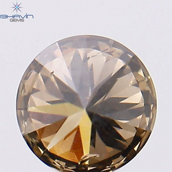 0.28 CT Round Shape Natural Loose Diamond Brown Color SI1 Clarity (4.17 MM)