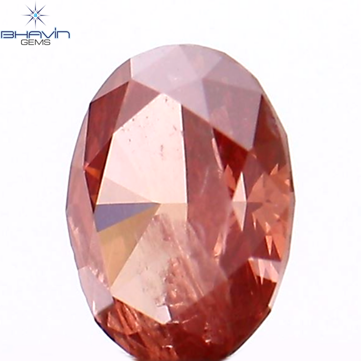 0.20 CT Natural Oval Diamond Enhanced Pink Color Clarity I1 (4.09 MM)