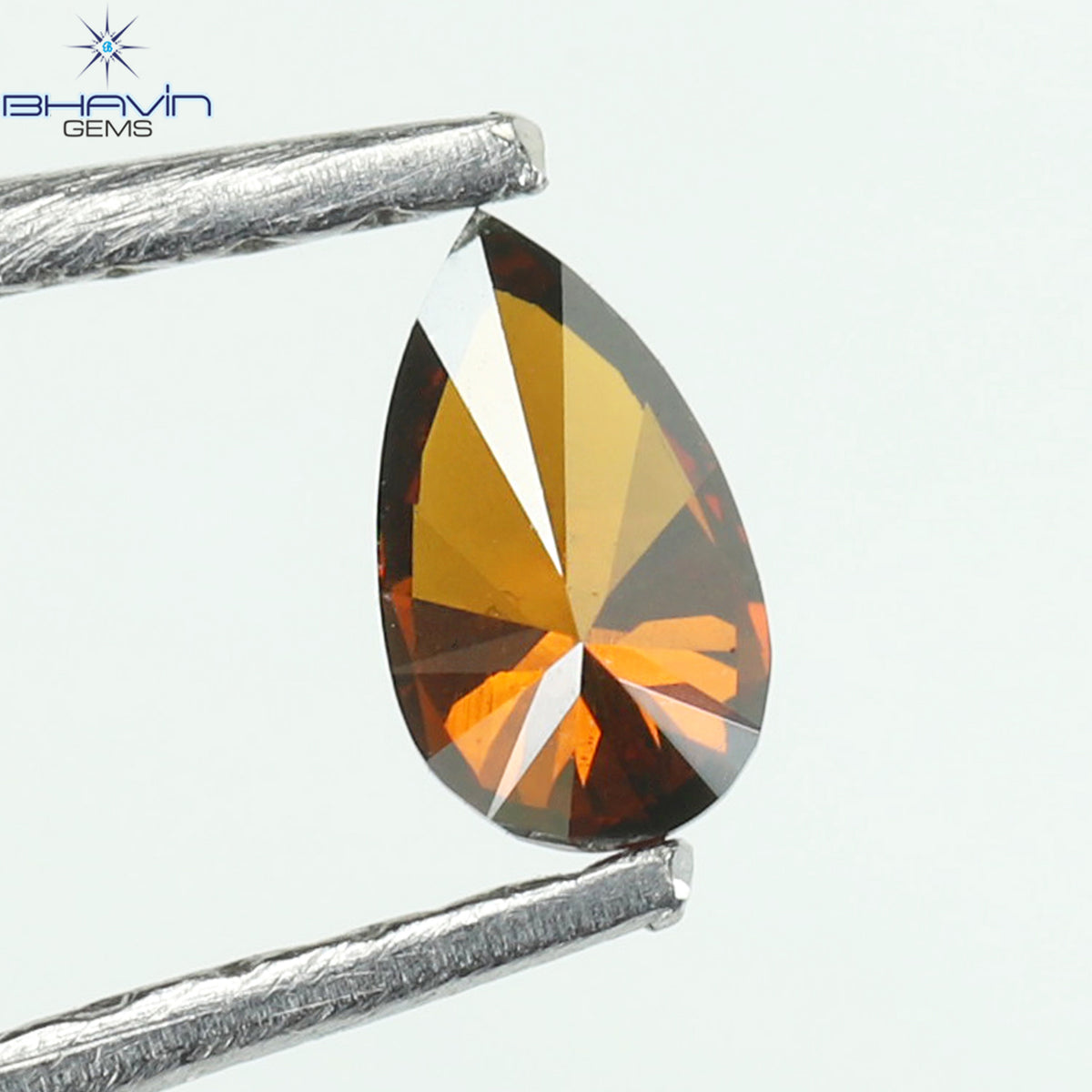 0.11 CT ペアー ダイヤモンド コニャック カラー クラリティ VS1 (4.30 MM)