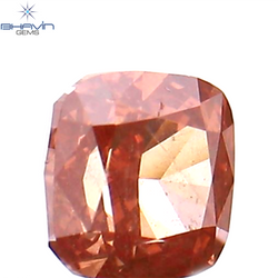 0.14 CT クッション シェイプ ナチュラル ルース ダイヤモンド 強化ピンク色 SI1 クラリティ (2.78 MM)