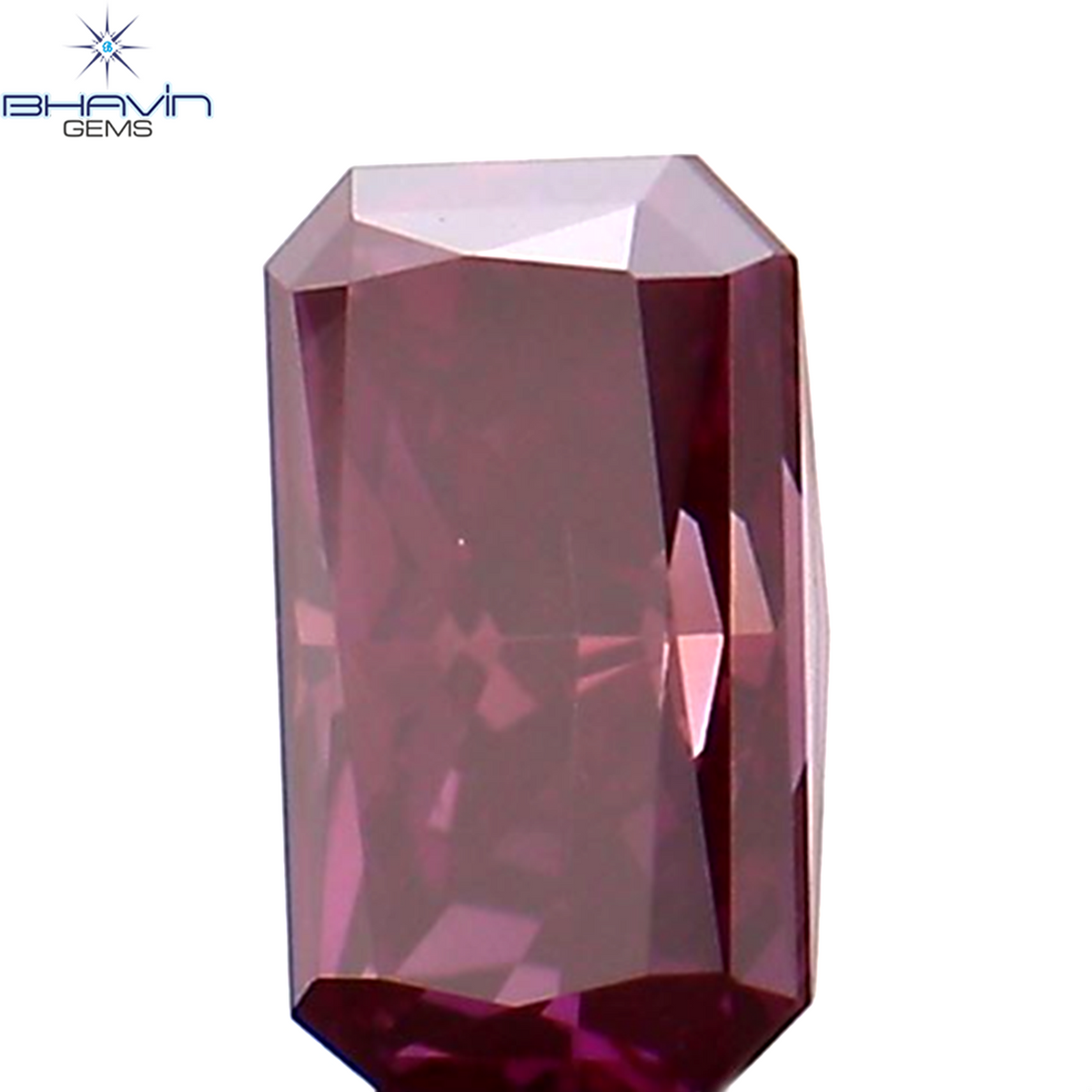 0.25 CT Natural Radiant Diamond Enhanced Pink Color Clarity VS1 (4.55 MM)