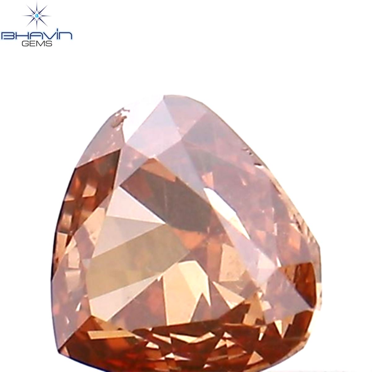 0.19 CT Natural Heart Diamond Enhanced Pink Color Clarity VS2 (3.78 MM)