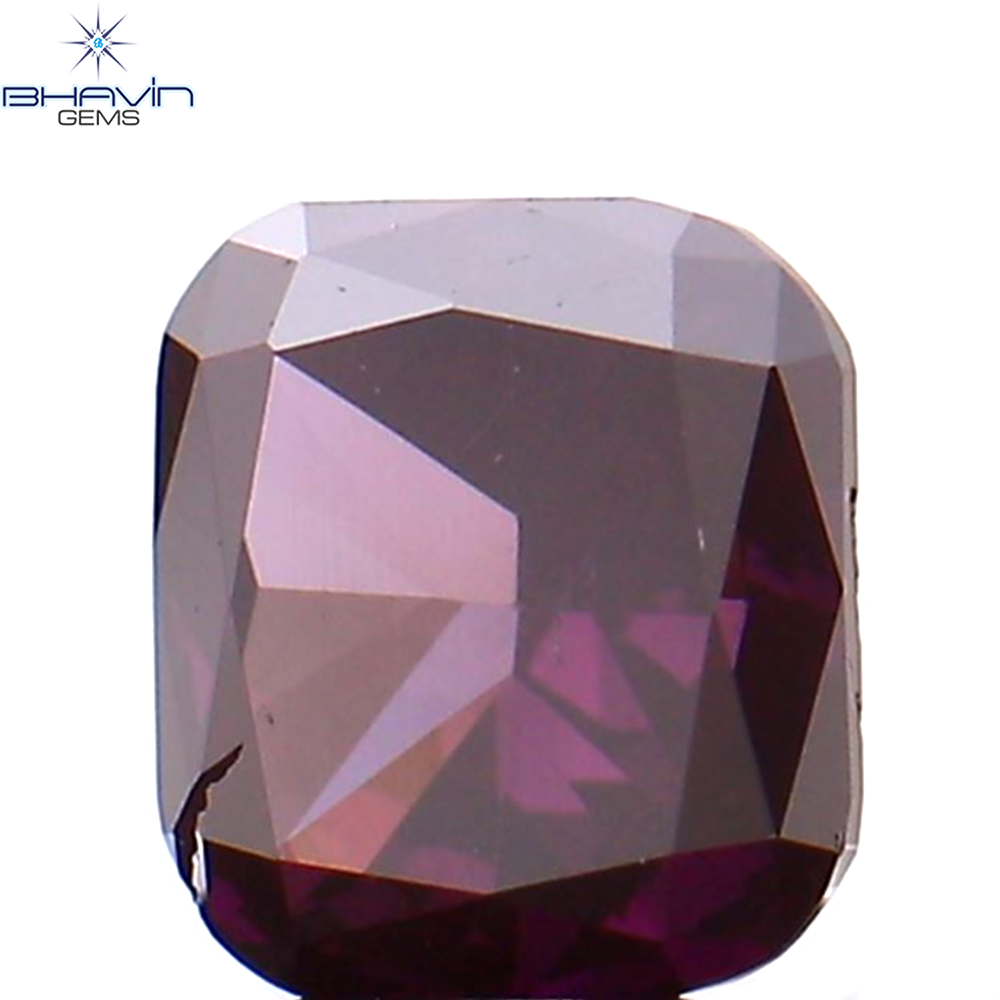 0.23 CT クッション シェイプ ナチュラル ルース ダイヤモンド 強化ピンク色 SI1 クラリティ (3.63 MM)