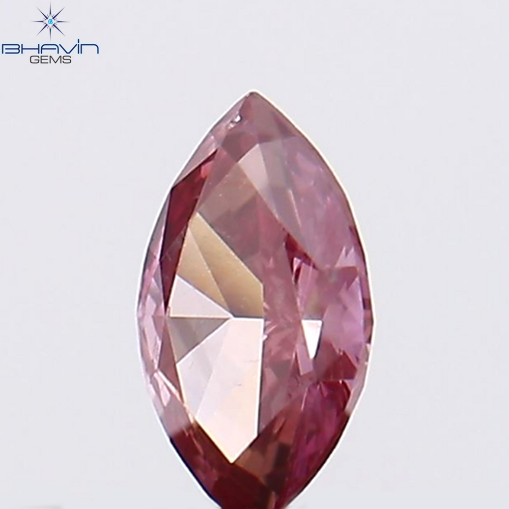 0.09 CT Marquise Shape Natural Loose Diamond Pink Color VS1 Clarity (4.09 MM)