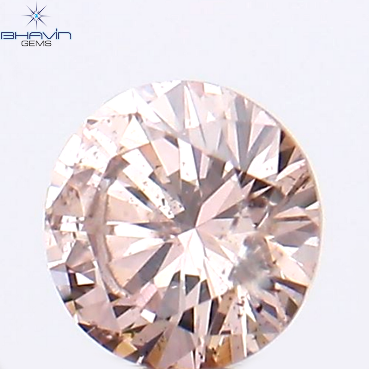 0.07 CT Natural Round Diamond Pink (Argyle) Color Clarity SI1 (2.66 MM)
