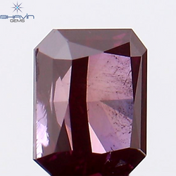 0.33 CT ラディアント ダイヤモンド ピンク色 天然ダイヤモンド クラリティ SI2 (4.17 MM)
