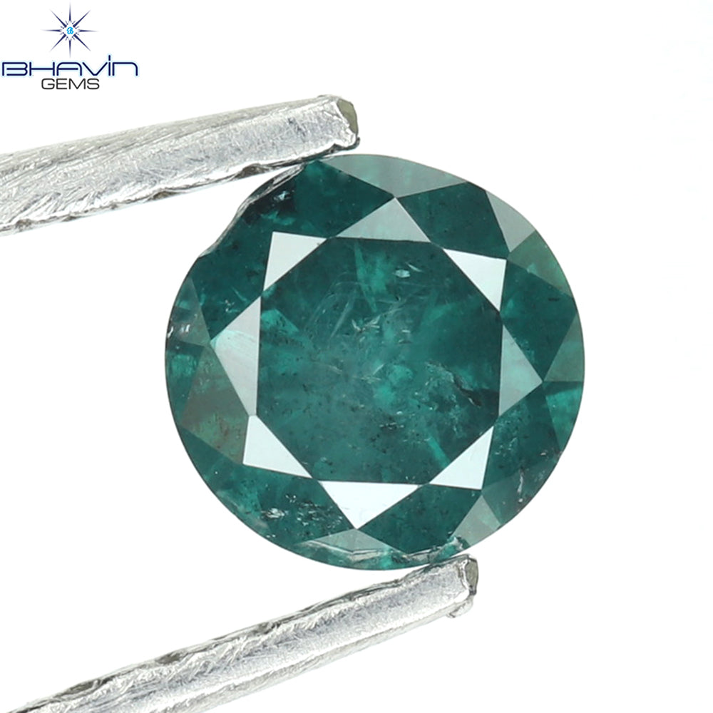 0.25 CT Natural Round Diamond Enhanced Blue Color Clarity I3 (3.93 MM)