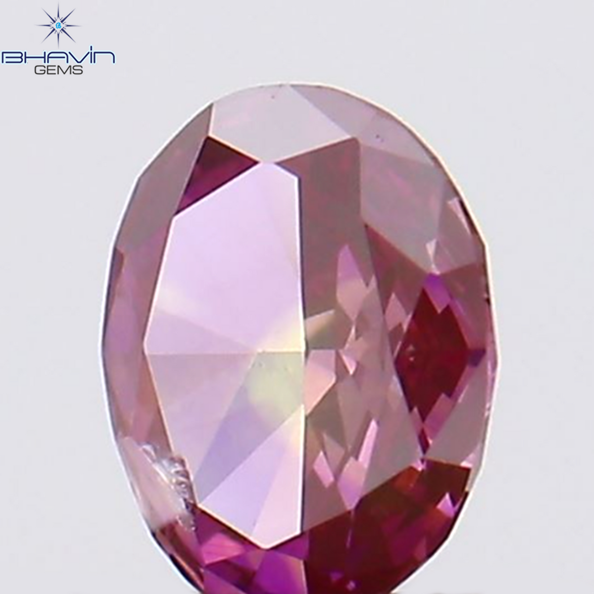 0.12 CT Natural Oval Diamond Enhanced Pink Color Clarity SI1 (3.50 MM)