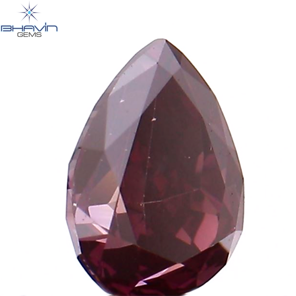 0.29 CT Pear Shape Natural Diamond Pink Color VS1 Clarity (4.61 MM)