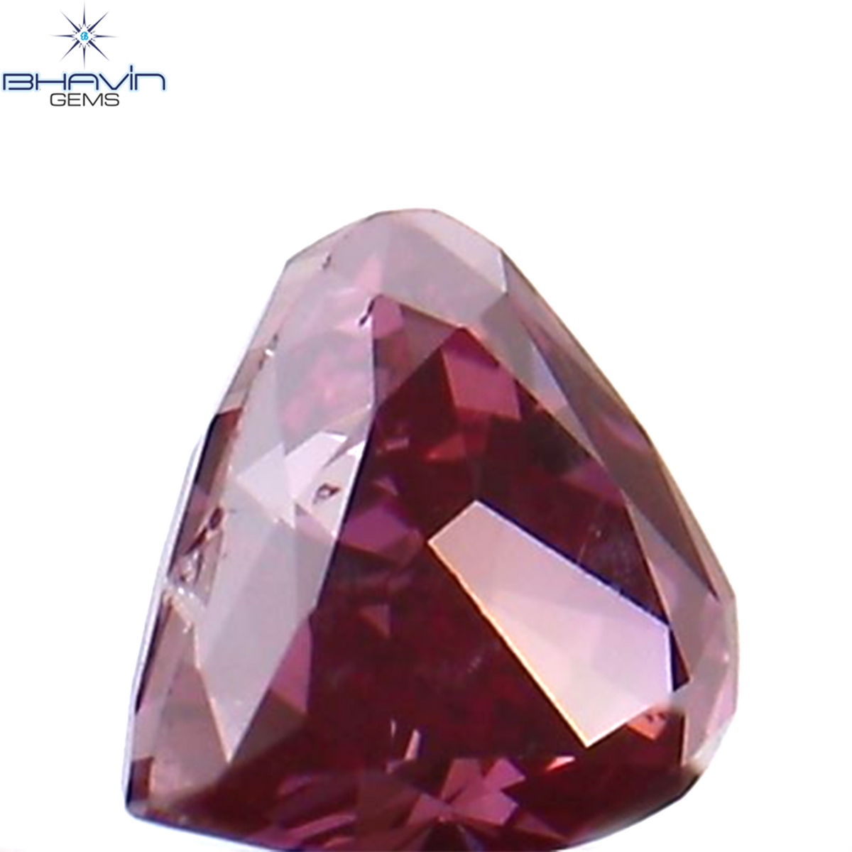 0.12 CT Natural Heart Diamond Enhanced Pink Color Clarity VS2 (3.03 MM)