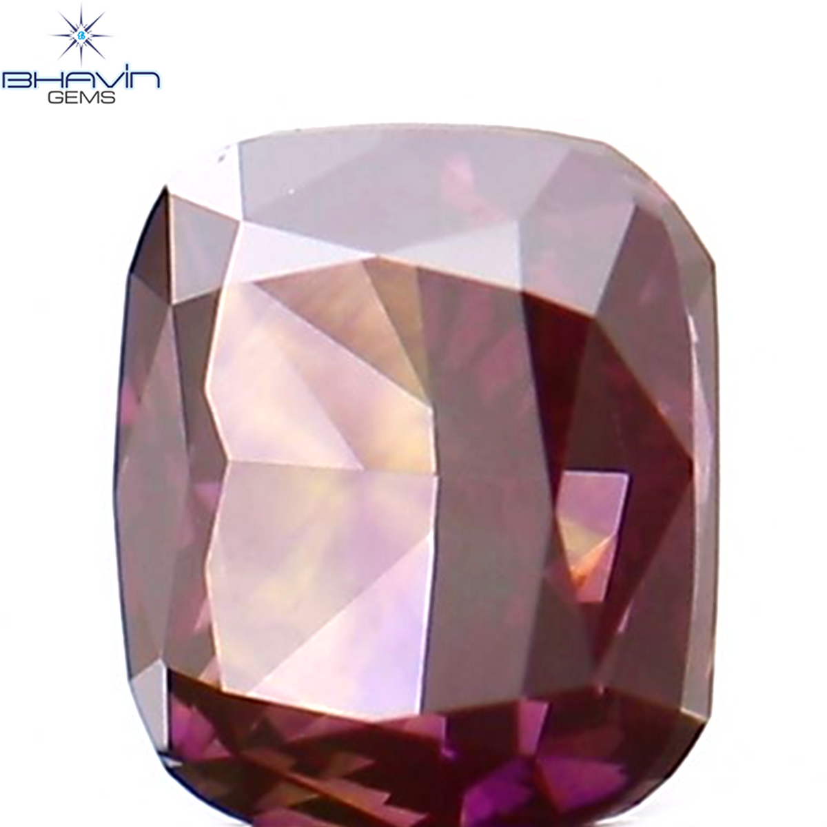 0.18 CT Natural Cushion Diamond Enhanced Pink Color Clarity VS1 (3.28 MM)