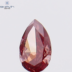 0.13 CT Pear Shape Natural Diamond Pink Color VS1 Clarity (4.12 MM)