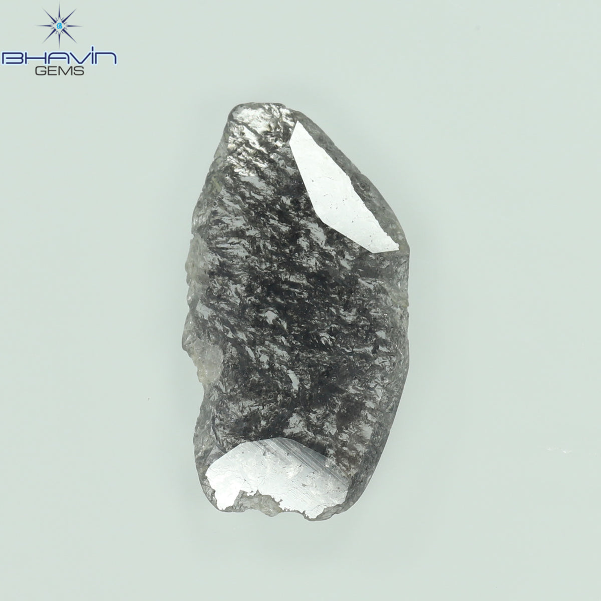 1.23 CT Slice Natural Diamond Salt And Pepper Color Clarity I3 (14.00 MM)