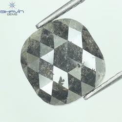 1.92 CT Cushion Shape Natural Diamond Salt And Pepper Color I3 Clarity (11.25 MM)