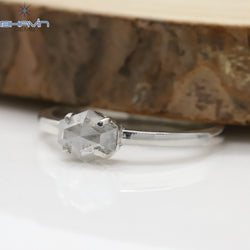 Geometric Diamond, Salt And Pepper Diamond, Natural Diamond Ring, Engagement Ring
