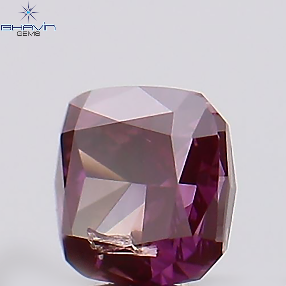 0.10 CT Cushion Natural Diamond Enhanced Pink Color Clarity SI2 (2.66 MM)