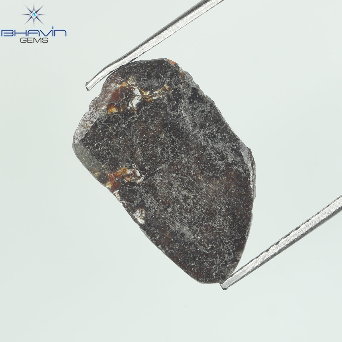 2.22 CT Slice Natural Diamond Salt And Pepper Color Clarity I3 (17.00 MM)