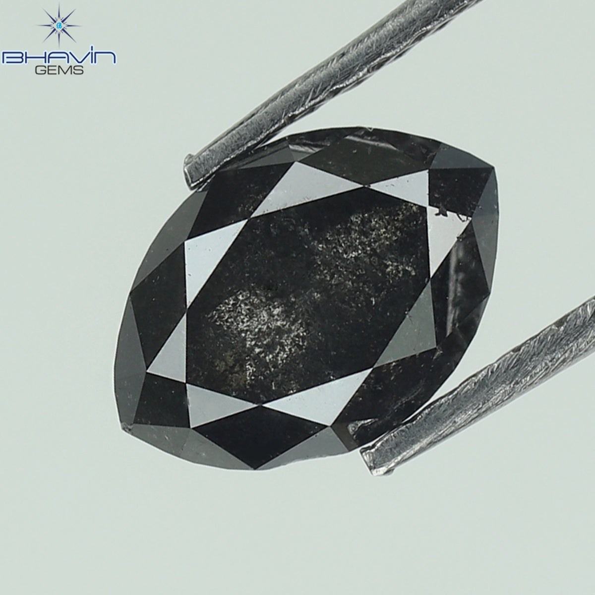 1.35 CT Natural Marquise Diamond Salt And Pepper Color Clarity I3 (7.99 MM)