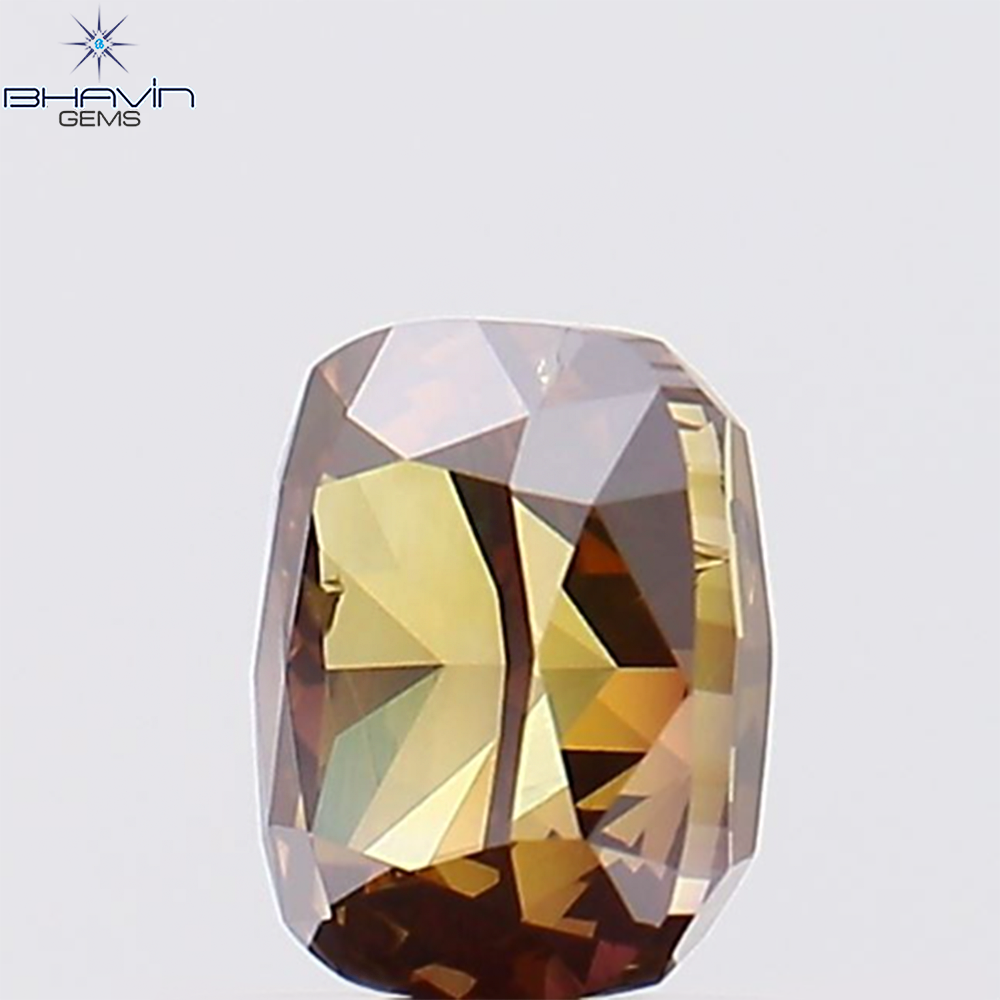 0.93 CT クッション シェイプ ナチュラル ルース ダイヤモンド グリーン カラー VS2 クラリティ (5.60 MM)