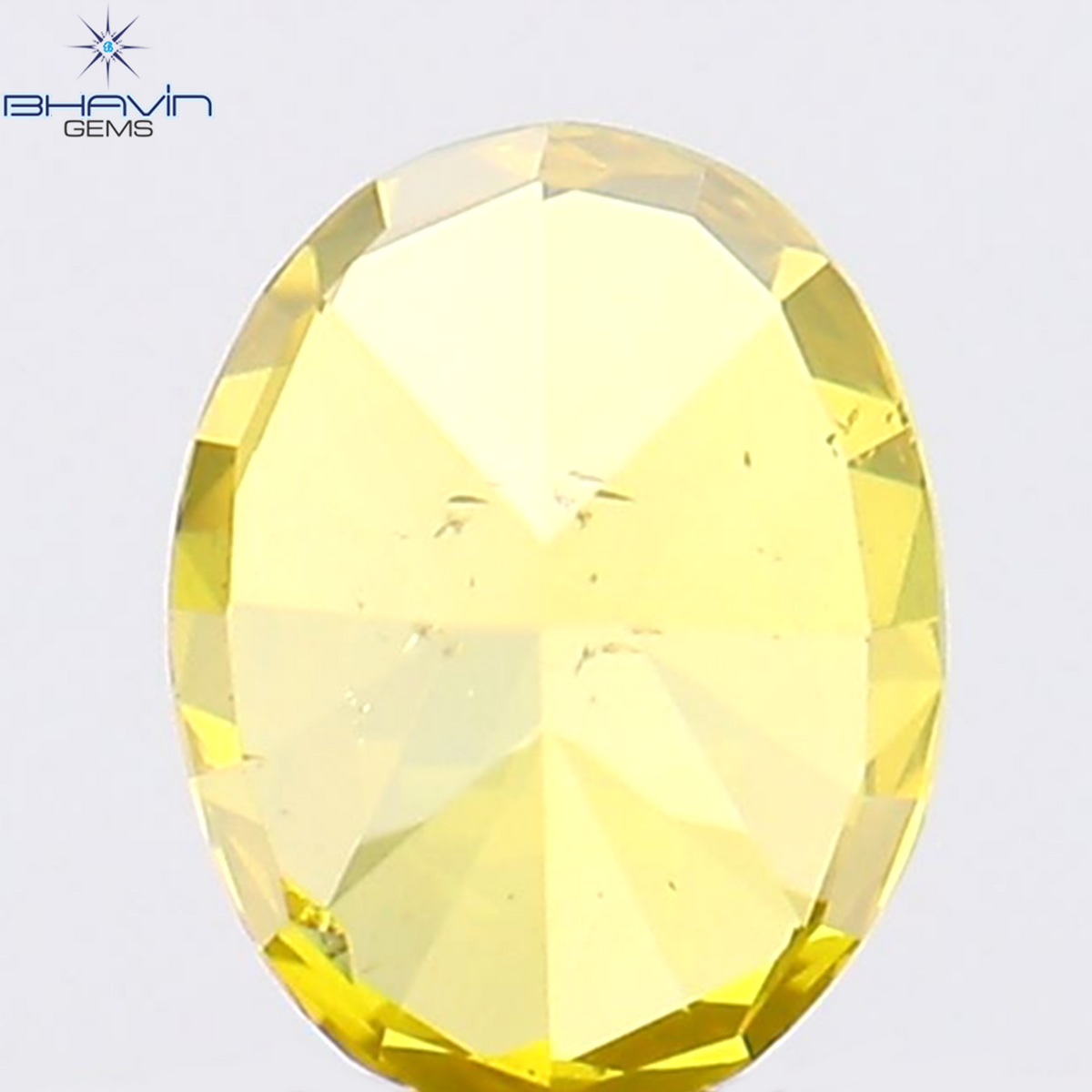 0.23 CT Natural Oval Diamond Enhanced Yellow Color Clarity SI1 (4.33 MM)