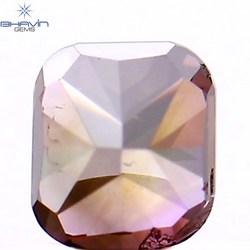 0.24 CT Cushion Shape Natural Loose Diamond Enhanced Pink Color VS2 Clarity (3.45 MM)