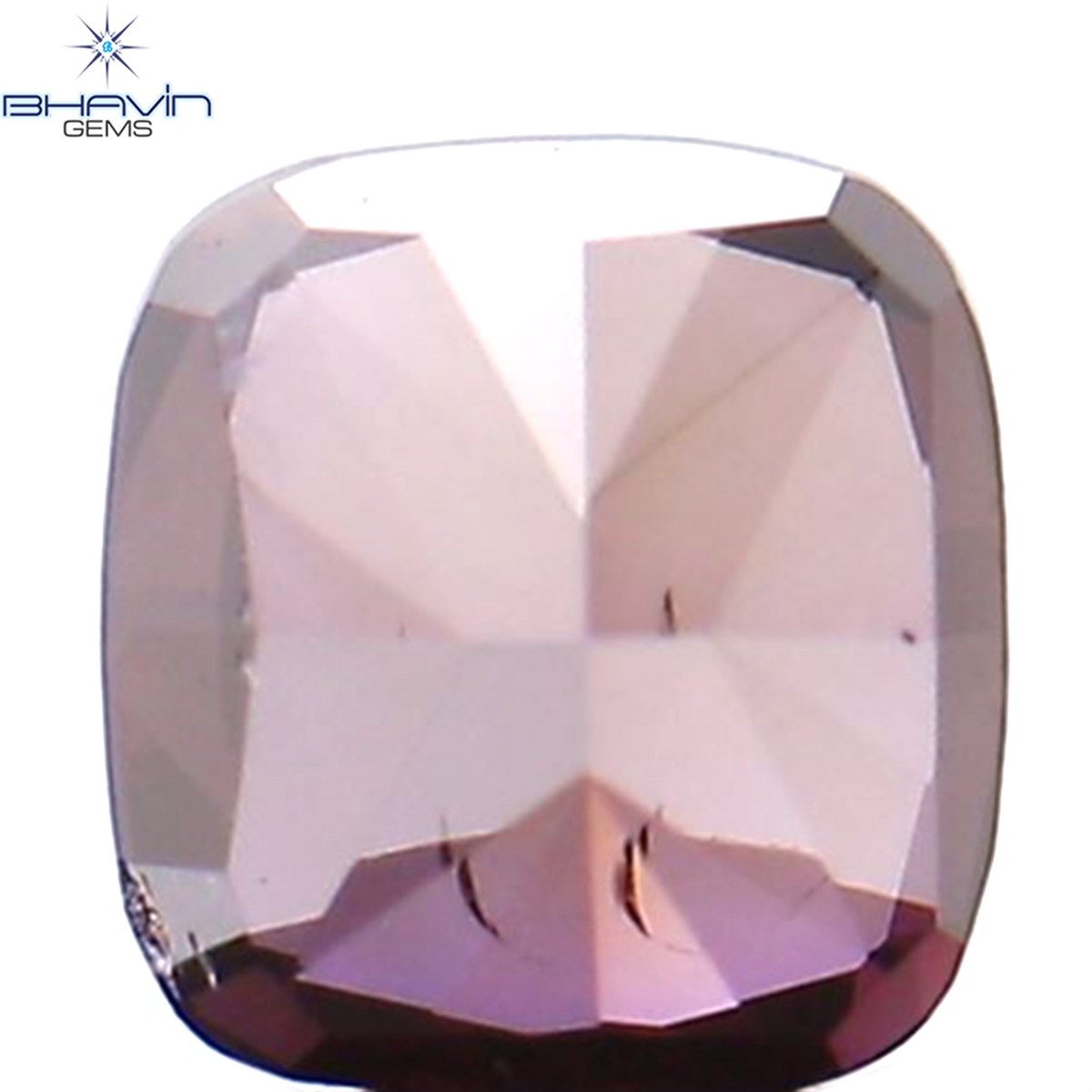 0.07 CT クッション シェイプ ナチュラル ルース ダイヤモンド 強化ピンク色 VS2 クラリティ (2.36 MM)