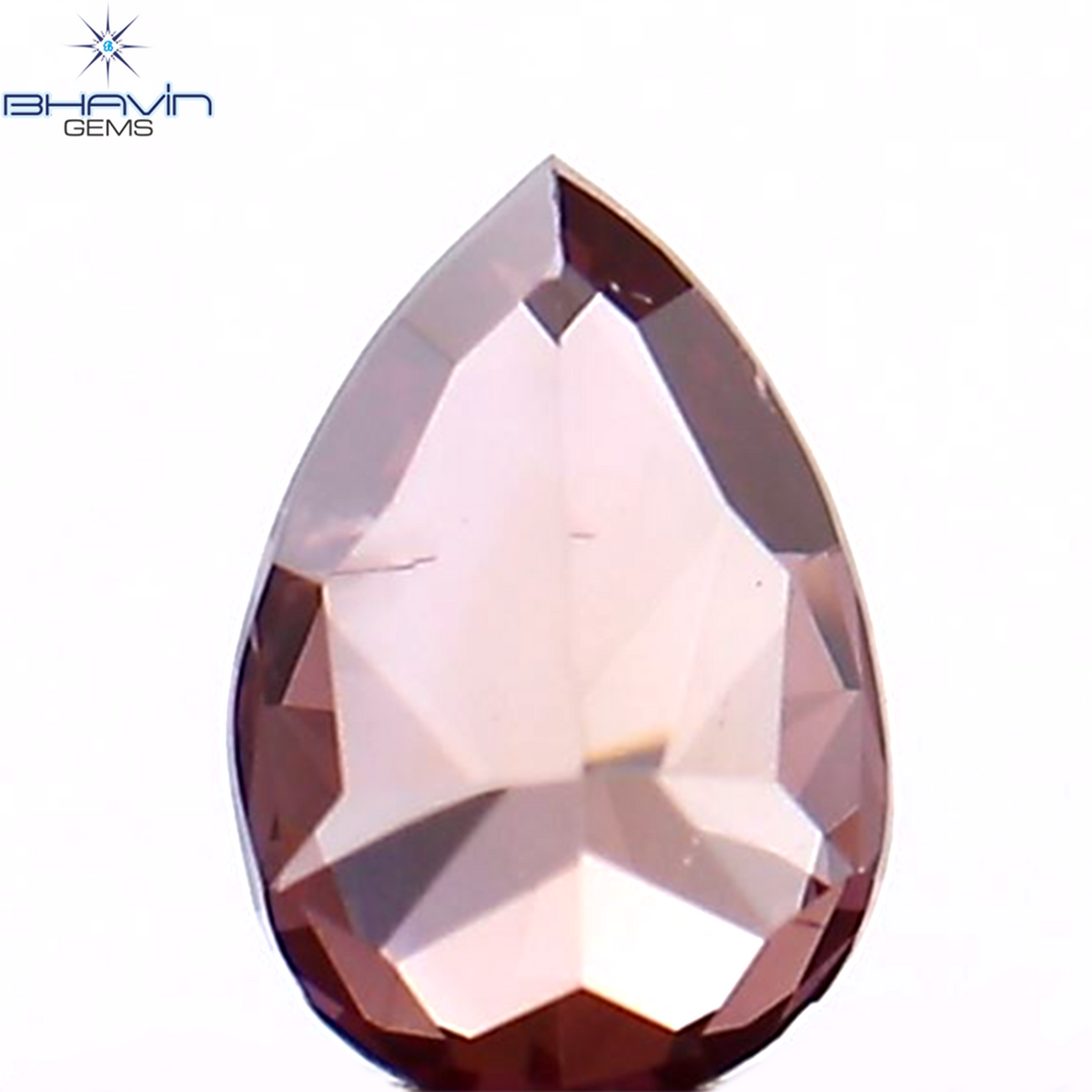 0.14 CT ペアシェイプ ナチュラル ダイヤモンド ピンク色 VS1 クラリティ (3.90 MM)