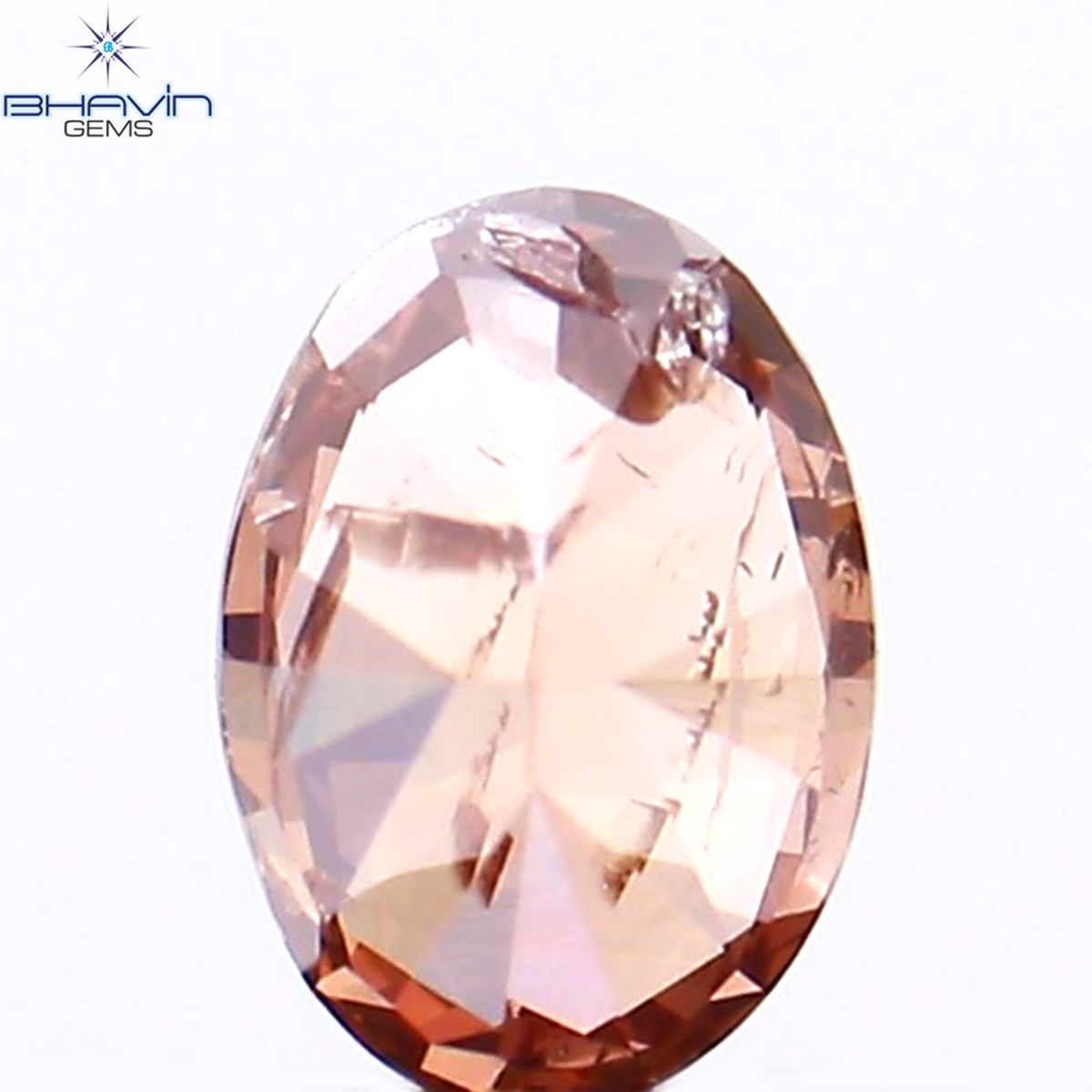 0.19 CT Natural Oval Diamond Enhanced Pink Color Clarity I1 (4.23 MM)