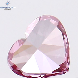 0.08 CT Heart Shape Pink Color Natural Loose Diamond VS1 Clarity (3.12 MM)