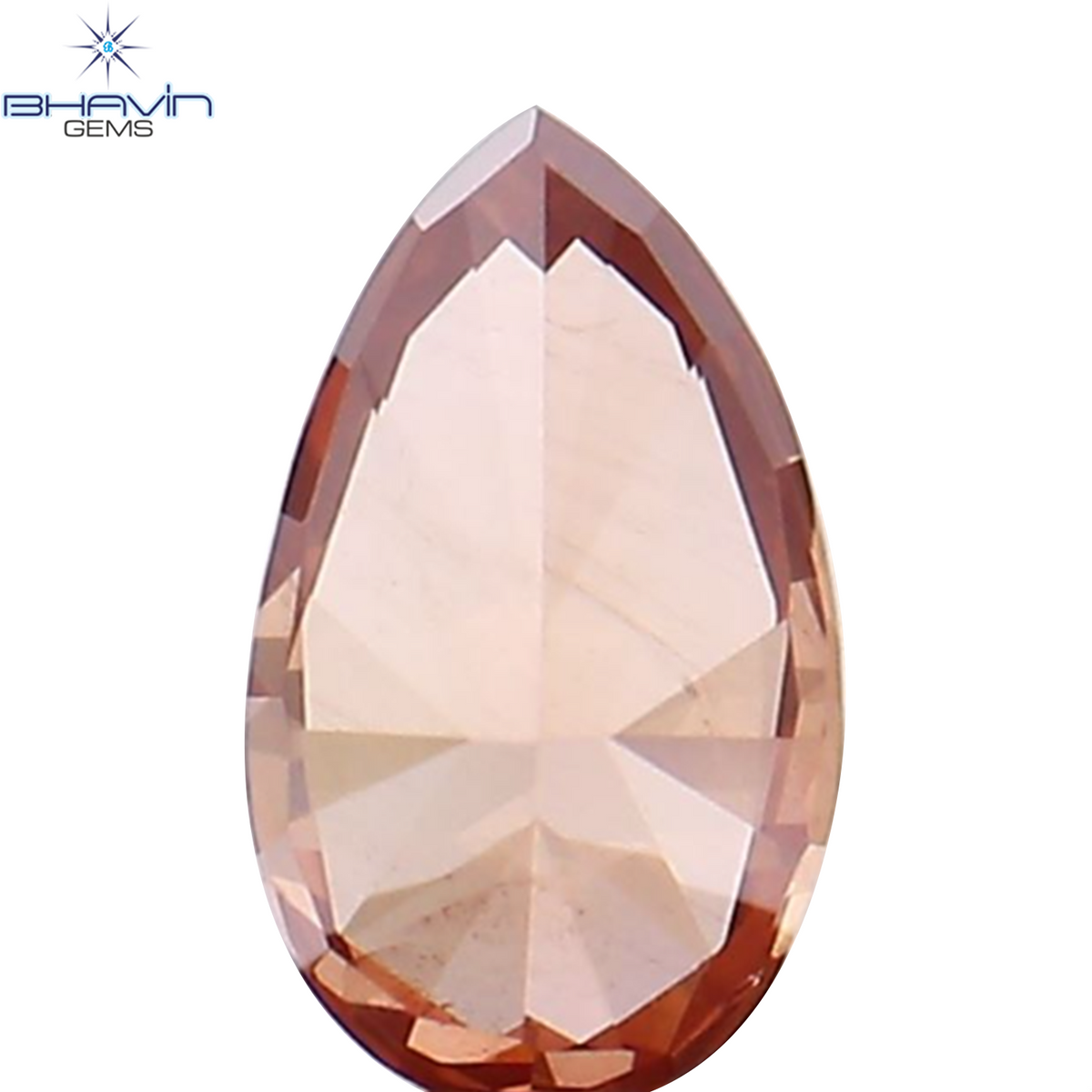 0.18 CT Natural Pear Diamond Enhanced Pink Color Clarity SI1 (4.76 MM)