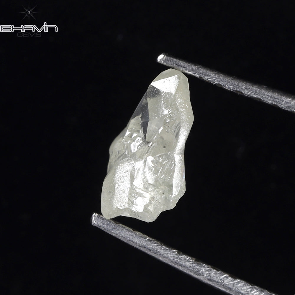 0.71 CT ラフシェイプ ナチュラル ダイヤモンド ホワイト カラー SI2 クラリティ (7.34 MM)