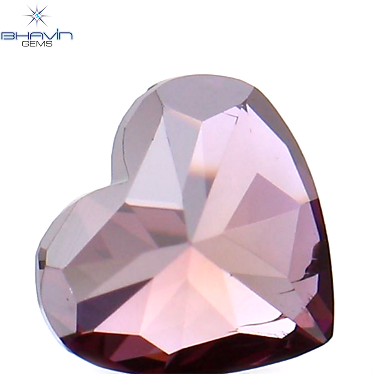 0.23 CT Natural Heart Diamond Enhanced Pink Color Clarity VS1 (4.02 MM)