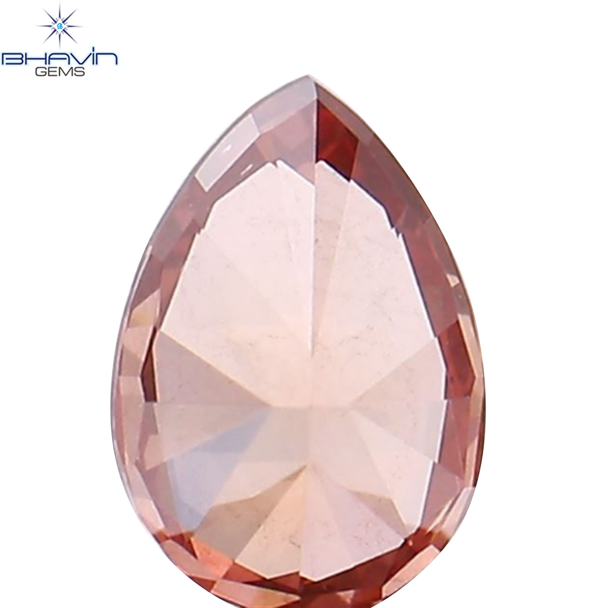0.23 CT Natural Pear Diamond Enhanced Pink Color Clarity VS2 (4.72 MM)