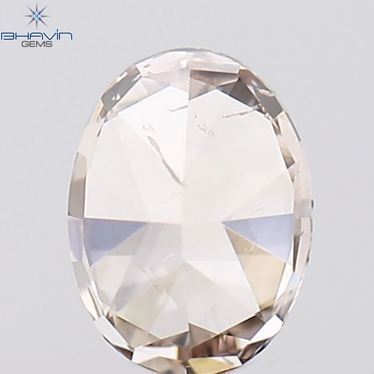 0.22 CT 楕円形 天然ダイヤモンド ピンク色 I1 クラリティ (4.28 MM)