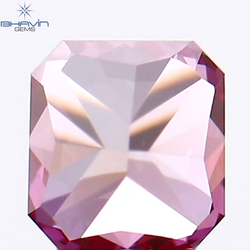 0.19 CT Cushion Shape Natural Loose Diamond Enhanced Pink Color VS2 Clarity (3.33 MM)