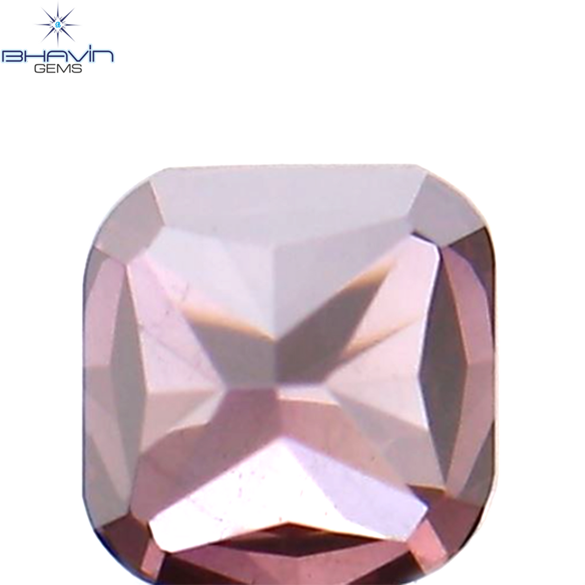 0.12 CT クッション シェイプ ナチュラル ルース ダイヤモンド 強化ピンク色 VS2 クラリティ (2.64 MM)