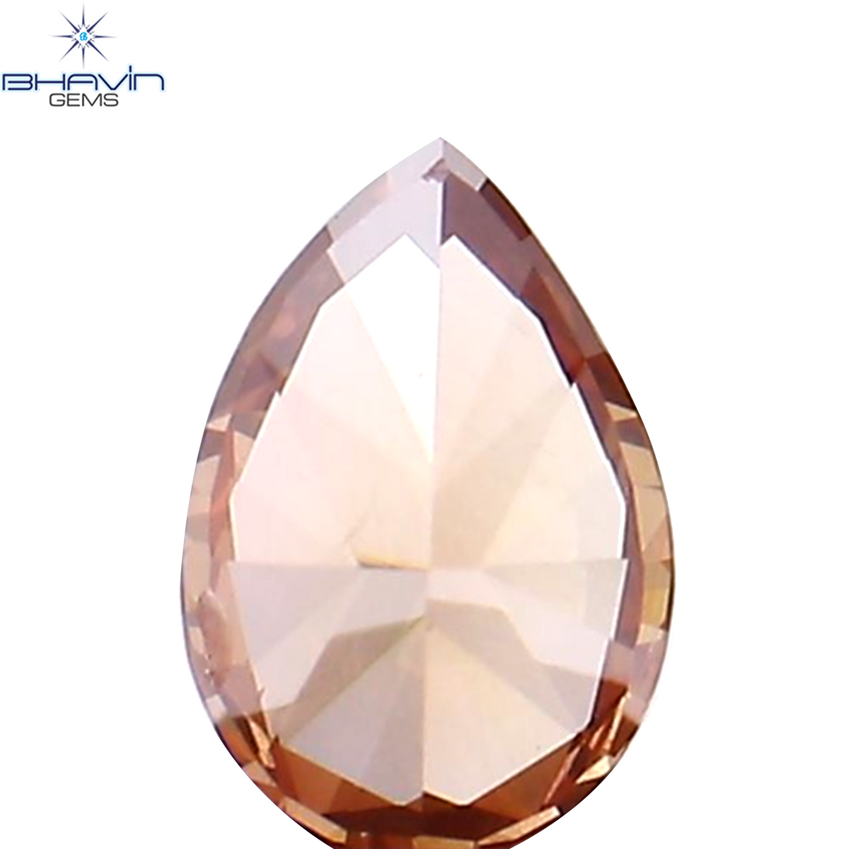 0.11 CT Natural Pear Diamond Enhanced Pink Color Clarity VS2 (3.80 MM)