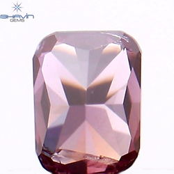 0.09 CT Cushion Shape Natural Loose Diamond Enhanced Pink Color VS1 Clarity (2.85 MM)