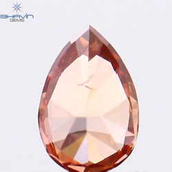 0.14 CT Pear Shape Natural Diamond Pink Color SI1 Clarity (4.18 MM)