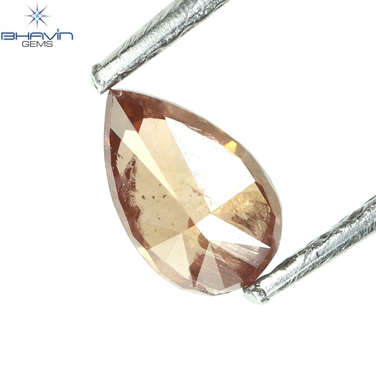 0.25 CT Natural Pear Diamond Enhanced Pink Color Clarity I1 (5.15 MM)