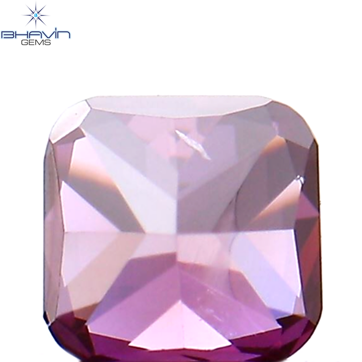 0.17 CT Natural Cushion Diamond Enhanced Pink Color Clarity SI1 (3.17 MM)