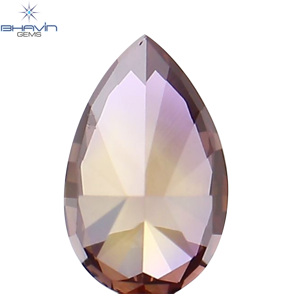 0.32 CT Pear Shape Natural Diamond Pink Color VS1 Clarity (5.33 MM)
