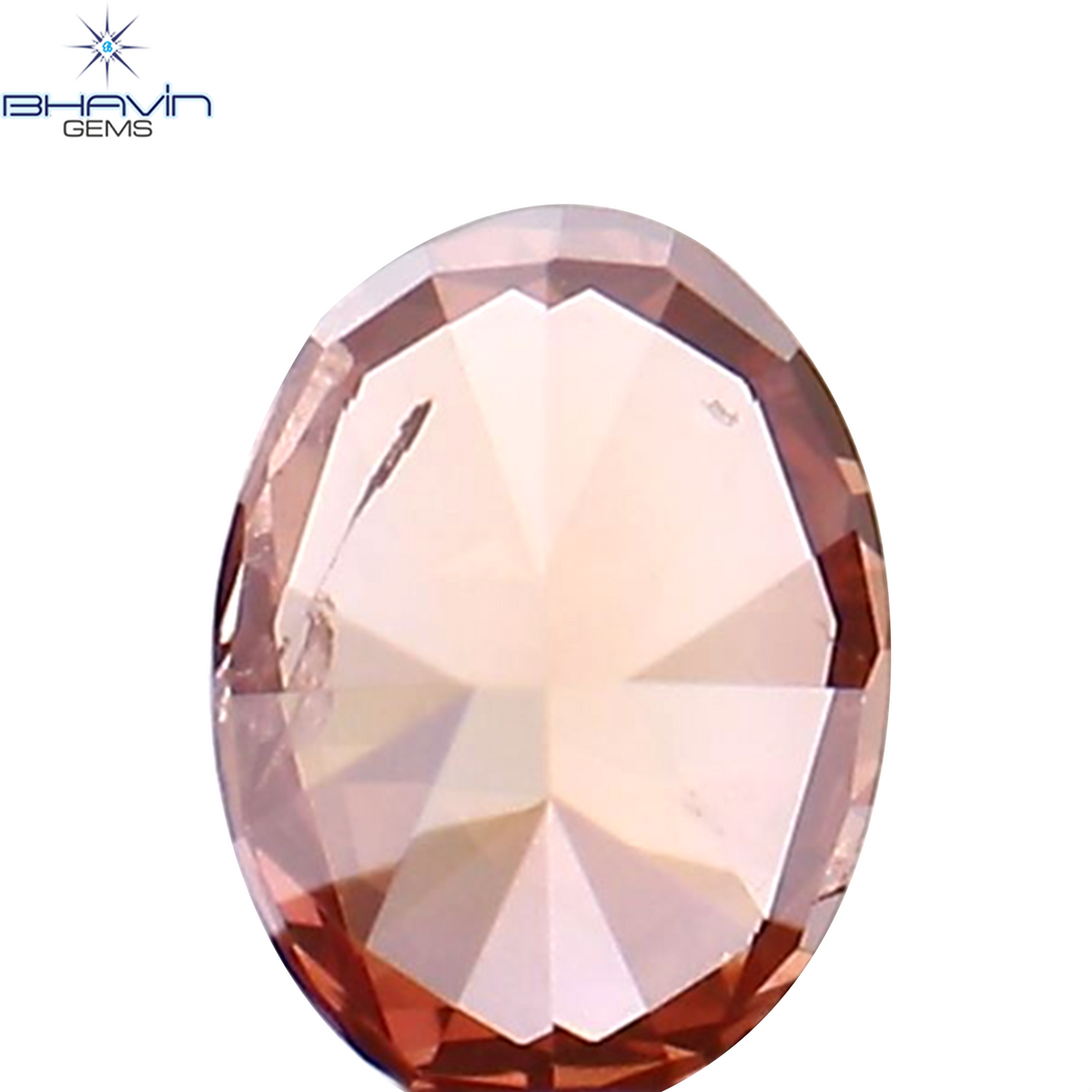 0.14 CT Natural Oval Diamond Enhanced Pink Color Clarity SI1 (3.87 MM)