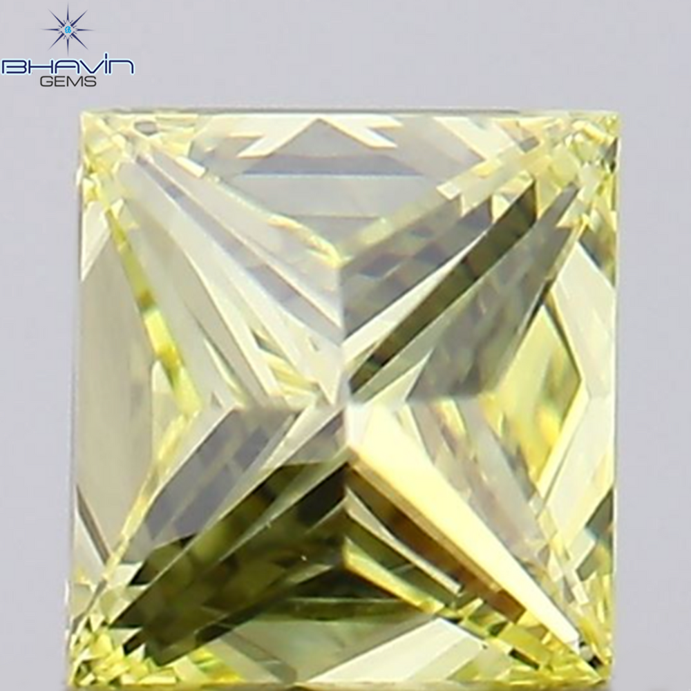 0.45 CT プリンセス シェイプ ナチュラル ダイヤモンド ホワイト(J) カラー VS1 クラリティ (4.07 MM)