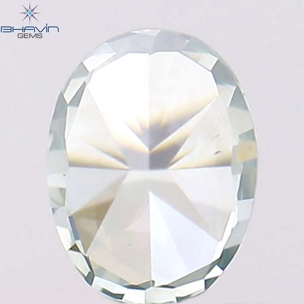 0.14 CT Natural Oval Diamond Enhanced Greenish Blue Color Clarity SI1 (3.54 MM)