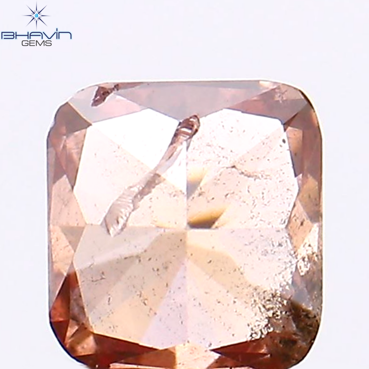 0.18 CT クッション シェイプ ナチュラル ルース ダイヤモンド エンハンスト ピンク カラー SI2 クラリティ (3.38 MM)