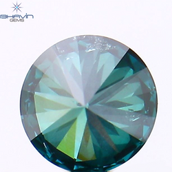 0.28 CT Round Shape Natural Diamond Blue Color SI1 Clarity (4.18 MM)