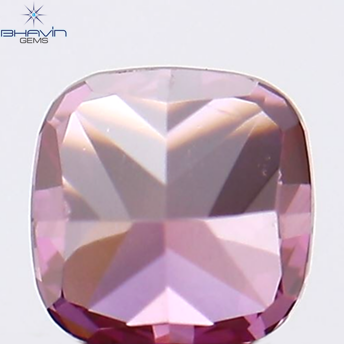 0.16 CT Natural Cushion Diamond Enhanced Pink Color Clarity VS1 (3.13 MM)