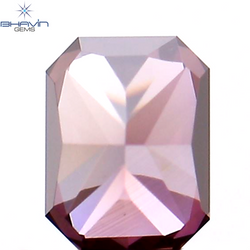 0.27 CT Radiant Diamond Pink Color Natural Diamond Clarity VS1 (4.05 MM)