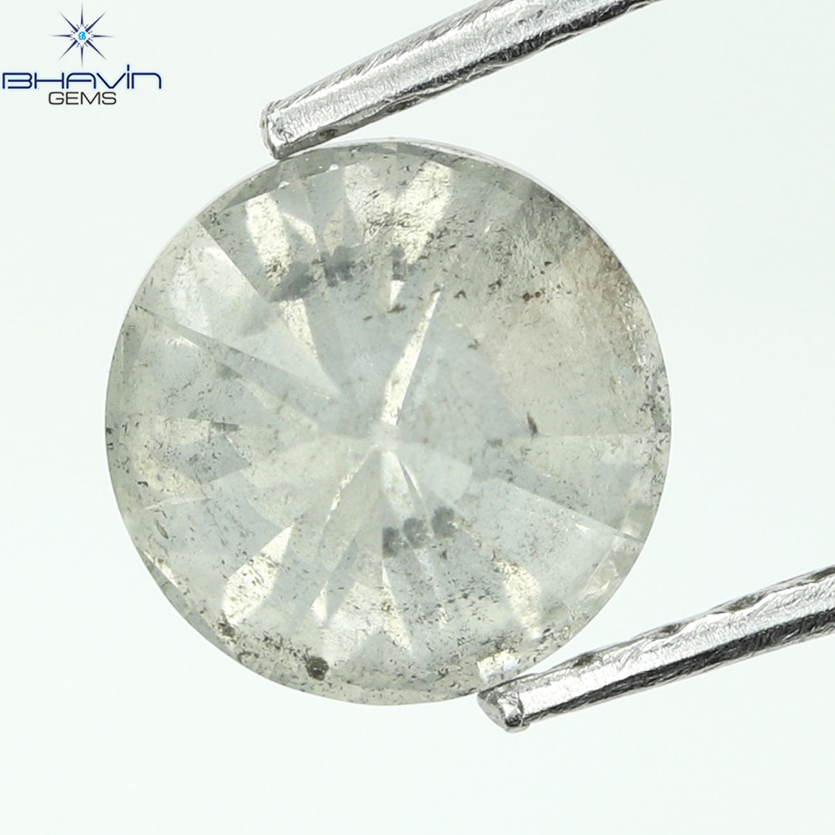 1.00 CT Natural Round Diamond White Milky Color Clarity I3 (5.95 MM)